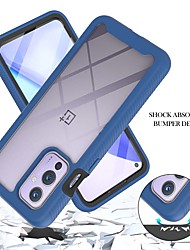 cheap -Phone Case with Screen Protector For OnePlus Full Body Case OnePlus 9 OnePlus Nord N200 5G OnePlus 9 Pro Shockproof Dustproof Clear Transparent TPU