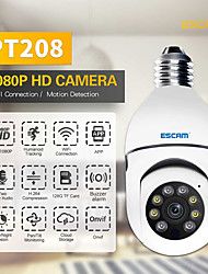 cheap -ESCAM PT208 wireless 1080P mobile tracking WIFI connection ONVIF two-way voice intelligent dual-light source night vision camera