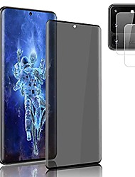 cheap -[1+2] Tempered Glass for Samsung Galaxy S20 Ultra 5G 6.9&quot; Privacy Screen Protector + Camera Lens Protector[Touch Sensitive] [3D Edge Coverage] [9H Hardness] [Scratch Resistant] Screen Protector