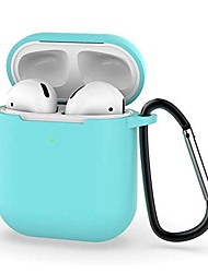cheap -Case for Airpods 2 Case Protective Airpods Cover Soft Silicone Chargeable Case Protective Silicone Skin Cover Case Earphone Sleeve Airpods Headphone Shockproof Case Anti-Lost Carabiner