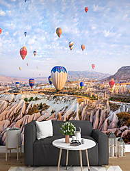 cheap -Mural Wallpaper Wall Sticker Covering Print Custom Peel and Stick  Removable Self Adhesive Hot Air Balloon Scenery PVC / Vinyl Home Decor