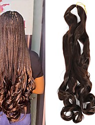 cheap -Pre stretched Braiding Hair 20 Inch 6 Packs Curly Braiding Hair Loose Wave Crochet Hair Curly Box Braids Wavy Synthetic Hair Extensions 24inch 6packs