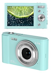 economico -fotocamera digitale 1080p 44 mega pixel fotocamera vlogging con zoom 16x mini fotocamere videoregistratore videocamera per principianti regalo di compleanno di Natale