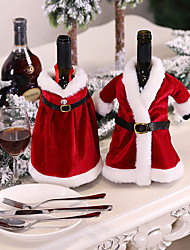 cheap -Christmas Wine Bottle Cover Merry Christmas Decor for Home Noel  Santa Claus Xmas Decoration Dinner New Year Ornament Gift