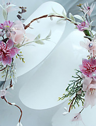 cheap -Flower Style Cute Fabric Headpiece with Flower 1 PC Wedding / Party / Evening Headpiece
