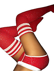 cheap -Women&#039;s Socks Rainbow Sexy Lady Nylon Stockings Warm 150D Black 1