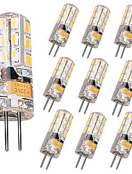 cheap -10PCS MINI G4 LED Bulb AC110V AC220V Dual Light Source Non-Dimmable 24*2835 SMD LEDs G4 Bi-Pin Light Bulb 1.5W (20W Halogen Bulb Replacement)