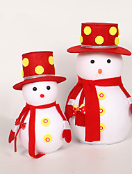 cheap -Christmas Decorations Cute Snowman Doll Set Small Christmas Gift Desktop Decoration Pendant 28/36cm