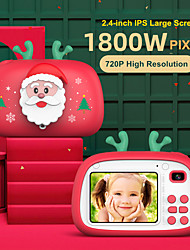 cheap -Santa Claus Mini Digital Camera Educational Toys For Christmas Brithday Gift 1080P Projection Video Recorder Camcorder Toys Support 32GB TF Card