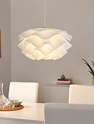 cheap -40 cm Pendant Light LED Flower Design Acrylic Painted Finishes Nordic Style Modern 220-240V