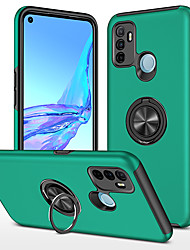 cheap -Phone Case For OPPO Back Cover OPPO A53 A72 oppo A9 2020 OPPO Reno 5 5G OPPO Reno 5 pro Shockproof Dustproof Ring Holder Solid Colored TPU