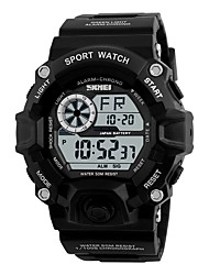 cheap -SKMEI Sport Watch Digital Watch for Men&#039;s Men Digital Digital Outdoor Waterproof Chronograph Alarm Clock Plastic PU Leather / Noctilucent / Large Dial