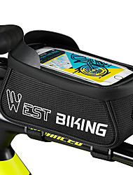 cheap -WEST BIKING® 1.5 L Bike Frame Bag Top Tube Outdoor Bike Bag Oxford Cloth EVA Bicycle Bag Cycle Bag Cycling Triathlon