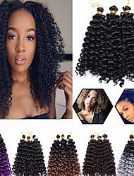 cheap -Extension Water Wave Box Braids Synthetic Hair Braiding Hair 3 Pack / Party Evening / Daily Wear / Party / Evening
