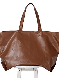 cheap -women&#039;s satchel handbag retro pu leather grain single shoulder handbag casual commuter tote bag cniche simple new style big bag