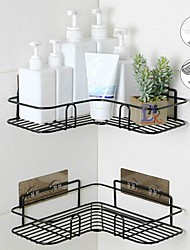 cheap -Bathroom Shelf Shower Shampoo Soap Organizer Triangle Cosmetic Punch Free Adhesive Wall Mounts Storage Rack for Kitchen Toilet