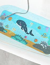 cheap -100*40cm Floor Mat With Extended Bath Pvc Non-slip Bathroom Cartoon Shower