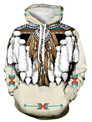cheap -Inspired by American Indian American Indian Cosplay Costume Hoodie Terylene 3D Printing Harajuku Graphic Hoodie For Men&#039;s / Women&#039;s