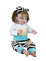 cheap -22 inch Reborn Toddler Doll Baby Girl Cute Non Toxic Lovely 3/4 Silicone Limbs and Cotton Filled Body Liam with Clothes and Accessories for Girls&#039; Birthday and Festival Gifts