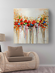 cheap -Handmade Oil Painting Canvas Wall Art Decoration Flower Still Life Colorful Plants for Home Decor Rolled Frameless Unstretched Painting
