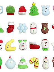cheap -24 PCS Christmas Mochi Squishy Toys Christmas Toys Squishies for Teenagers Girls Boys Toddlers Christmas Party Favors Stocking Stuffers Gifts
