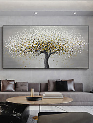 cheap -Oil Painting Handmade Hand Painted Wall Art Abstract Plant Floral Big Tree in Full Bloom Home Decoration Decor Stretched Frame Ready to Hang