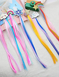 cheap -Hair Tinsel Kit Children&#039;s Ice And Snow Wigs Hair Accessories Stars And Moon Color Gold Wire Hairpins Girls Braided Hairpins Color Headdresses