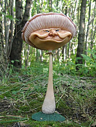 cheap -Creative Resin Miniature Funny Mushroom Face Statue Anticorrosive Mushroom Statue Yard Garden Decor Tuin Kawaii Accessories Jardin