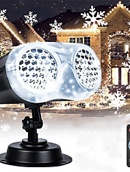 cheap -Christmas Holographic Laser Projector LED Snowflake Projection Light with Remote Control Timer Function Landscape Spotlight Outdoor Garden Party Holiday Decoration Lamp