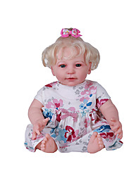 cheap -22 inch Reborn Toddler Doll Baby Girl Cute Non Toxic Lovely 3/4 Silicone Limbs and Cotton Filled Body Lisa with Clothes and Accessories for Girls&#039; Birthday and Festival Gifts