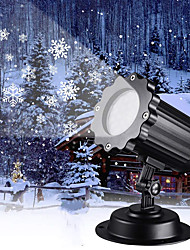 economico -nevicata impermeabile all&#039;aperto proiettore led natale rotante luce proiettore fiocco di neve lampada da palcoscenico illuminazione decorativa del paesaggio