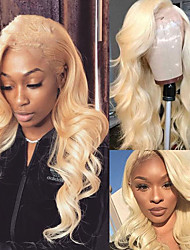 cheap -150% 4*4 Lace Blonde Full Lace Human Hair Wigs Pre Plucked Body Wave Perruque Cheveux Humain Frontal Wig for Women