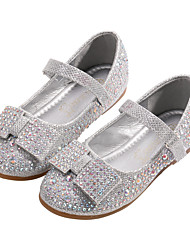 cheap -Girls&#039; Flats Glitters Princess Shoes Patent Leather Big Kids(7years +) Little Kids(4-7ys) Sequin Silver Dark Blue Fall Winter / Rubber