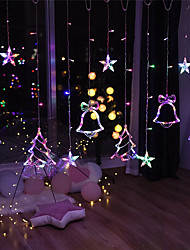 cheap -LED Deer Bells Fairy Curtain Light Christmas Garland String Flexible  Lights Outdoor Indoor For Home Wedding Party New Year Xmas Decor Lighting AC220V 230V 240 EU Plug
