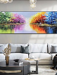 cheap -Oil Painting Handmade Hand Painted Wall Art Art Abstract Landscape Colorful Forest  Home Decoration Decor Rolled Canvas No Frame Unstretched