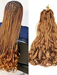 cheap -Pre Stretched Braiding Hair 20 Inch Loose Wave Crochet Braids Hair 8 packs Big wavy curly Bouncy Braiding Hair Curly Synthetic Hair Extensions 20inch 8packs