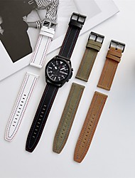 cheap -1 pcs Smart Watch Band for Samsung Galaxy Huawei Watch 4 Classic Watch 3 Active 2 Gear S3 Frontier 46mm 45mm 44mm 42mm 41mm 40mm, 22mm 20mm Watch Band Genuine Leather Smartwatch Strap Business