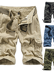 cheap -Men&#039;s Work Pants Hiking Shorts Tactical Cargo Pants Summer Outdoor Slim Thermal Warm Windproof Breathable Lightweight Cotton Bottoms Army Green Grey Khaki Light Blue Fishing Climbing Running 29 30 31