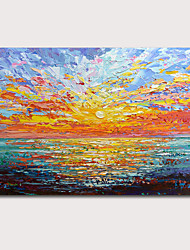 cheap -Wall Art Canvas Prints Painting Artwork Picture Abstract Knife PaintingDusk Seascape Home Decoration Decor Rolled Canvas No Frame Unframed Unstretched