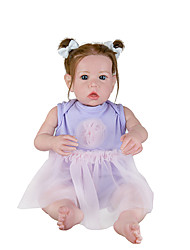 cheap -22 inch Reborn Toddler Doll Baby Girl Cute Non Toxic Lovely 3/4 Silicone Limbs and Cotton Filled Body Liam with Clothes and Accessories for Girls&#039; Birthday and Festival Gifts
