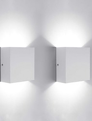 cheap -2-Pack Modern Wall Light LED 10W White Black Wall Lamp Dimming Bicolor LED Wall Lamp for Corridor Decoration Living Room Bedroom AC 85-265V