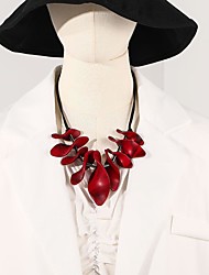 cheap -Women&#039;s necklace Chic &amp; Modern Street Pure Color Necklaces / Red / Fall / Winter / Spring / Summer