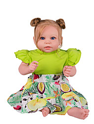 cheap -22 inch Reborn Toddler Doll Baby Girl Cute Non Toxic Lovely 3/4 Silicone Limbs and Cotton Filled Body Bonnie with Clothes and Accessories for Girls&#039; Birthday and Festival Gifts
