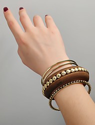 cheap -Women&#039;s Bangle Archaistic Dailywear Pure Color Bracelets &amp; Bangles / Gold / Fall / Winter / Spring / Summer