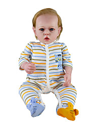 cheap -20 inch Reborn Toddler Doll DIY Unpainted Reborn Baby Doll Kit Professional-Painting Kit Baby Boy April Hand Made Floppy Head No Eyelashes, Hair, Flesh Color Cloth Silicone Vinyl with Clothes and