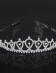 cheap -Sweet Style Wedding Alloy Crown Tiaras / Headwear with Floral 1pc Wedding / Special Occasion / Party Evening Headpiece