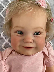 cheap -24 inch Reborn Doll Reborn Toddler Doll Baby Girl Newborn lifelike Cute Cloth with Clothes and Accessories for Girls&#039; Birthday and Festival Gifts / Festive