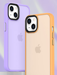 cheap -Phone Case For Apple Back Cover iPhone 13 iPhone 13 Pro Max iPhone 13 Mini iPhone 13 Pro Shockproof Dustproof Frosted Solid Colored TPU