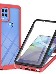 cheap -Phone Case with Screen Protector For Motorola Full Body Case Moto G9 Power MOTO G9 PLAY Moto G Power Moto G Stylus Shockproof Dustproof Clear Transparent TPU