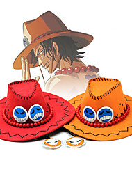 cheap -Inspired by One Piece Ace Anime Cosplay Costumes Japanese Hat / Cap Hat For Men&#039;s Women&#039;s